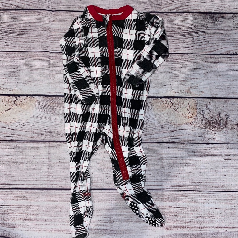 NB Kickee Pants Plaid Footie